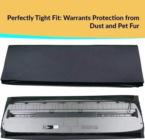 Vista 2 de protector de polvo para teclado, Negro