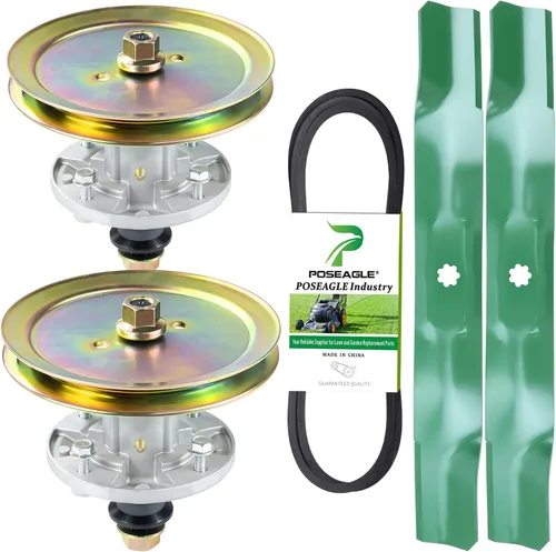 Vista 13 de GY21098 Conjunto de husillo para cubiertas John Deere D110 D105 A2 1xHusillo+1xGX20367