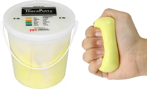 Vista 45 de CanDo 10-0920 TheraPutty - Masilla de ejercicio de mano estándar, Mediana, 1oz