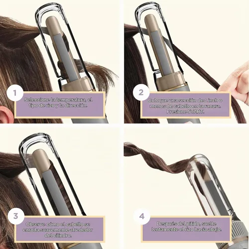 Vista 4 de INFINITIPRO by Conair Curl Secret MINI - Rizador automático de 1/2 pulgada, rizador de pelo inalámbrico para todo tipo de cabello y longitudes