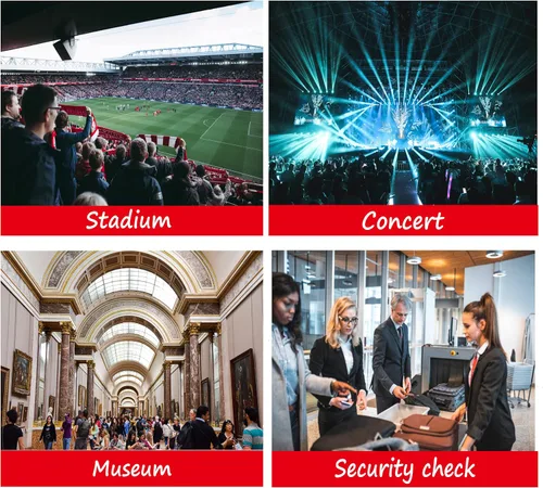 Vista 5 de Bolso cruzado transparente aprobado para estadios de TPU con correa ajustable para conciertos y deportes