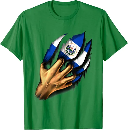 Vista 4 de El salvador bandera camisa salvadoreña en mi