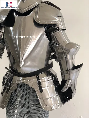 Vista 6 de NauticalMart Disfraz de caballero medieval de armadura - LARP Wearable Auténtico