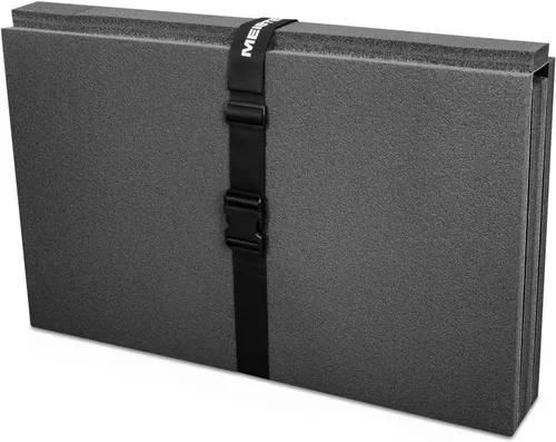 Vista 2 de Meister Alfombrilla de entrenamiento plegable de 1 pulgada extra gruesa – XL antideslizante acolchado piso para ejercicio, estiramiento y yoga