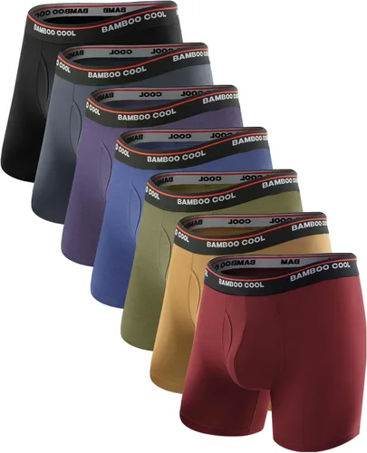 Vista 7 de BAMBOO COOL Calzoncillos tipo bóxer ultra suaves para hombre, paquete