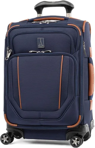 Vista 2 de Travelpro Equipaje de rueda giratoria expandible Versapack Softside, Azul patriota, 2-Piece Set (2025), Crew Versapack Softside - Equipaje