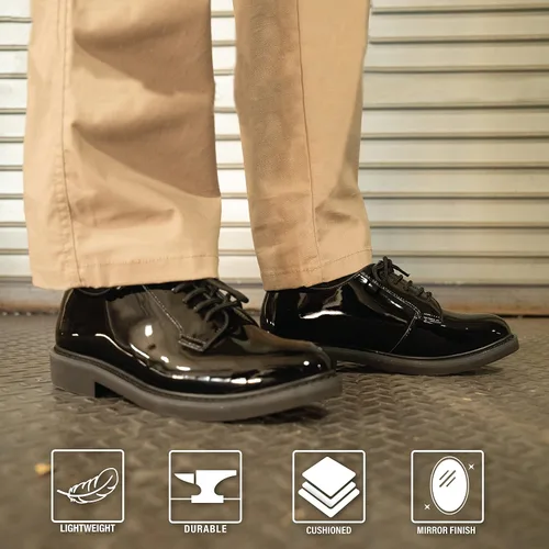 Vista 2 de Rothco, zapatos de alto brillo, oxford uniforme
