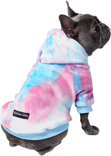 Vista 16 de Spark Paws Sudadera con capucha para perro, suéter de primera calidad para perros pequeños, medianos y grandes Trajes cálidos para bulldogs