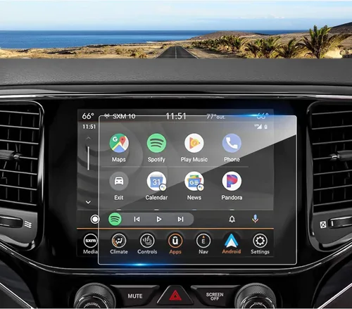 Vista 9 de 2014 2015 2016 2017 2018 Grand Cherokee Protector de pantalla para Jeep Grand Cherokee (Trailhawk/Overland/Summit/SRT) Pantalla táctil de 8.4