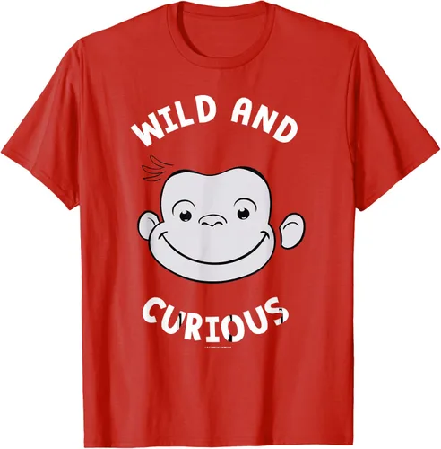 Vista 87 de Curious George Camiseta Big Face Wild and Curious Negro