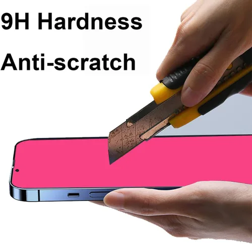 Vista 6 de 2 piezas de vidrio templado de privacidad para iPhone 11 / iPhone XR 6.1 pulgadas anti-azul anti-espía protector de pantalla espejo degradado