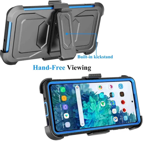 Vista 3 de Njjex Funda para Samsung Galaxy S20 FE 5G, para Samsung S20 Fan Edition con protector de pantalla de vidrio templado [2 unidades], [Nbeck] Funda