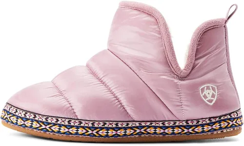 Vista 2 de ARIAT Pantuflas tipo botín Crius cálidas y cómodas para mujer con forro Sherpa