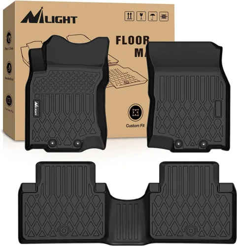 Vista 9 de Nilight Alfombrillas TPE para Nissan Altima 2007 2008 2009 2010 2011 2012 para todo tipo de clima, ajuste personalizado, forros de piso resistentes