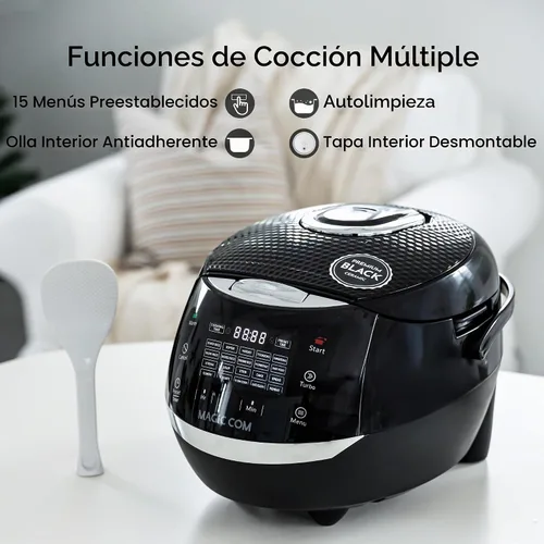 Vista 4 de MAGiC COM Arrocera digital multifuncional para 10 tazas sin cocinar (20 tazas cocidas), olla eléctrica programable 15 en 1 para arroz y granos