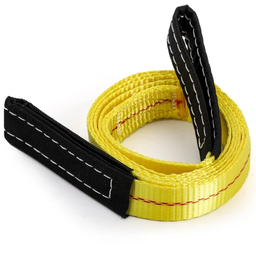 Vista 4 de TOPZEA Paquete de 4 correas de elevación de 6 x 1 pulgada, correas de remolque de nailon duraderas con 2 trabillas anchas y planas, correa