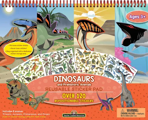Vista 6 de Teacher Created Resources Láminas de Pegatinas Reutilizables Aventuras Increíbles