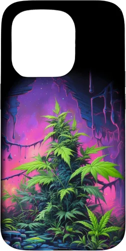 Vista 14 de 420, Colorful Weed Phone Accessory, Pink, Green & Purple Case for iPhone 16