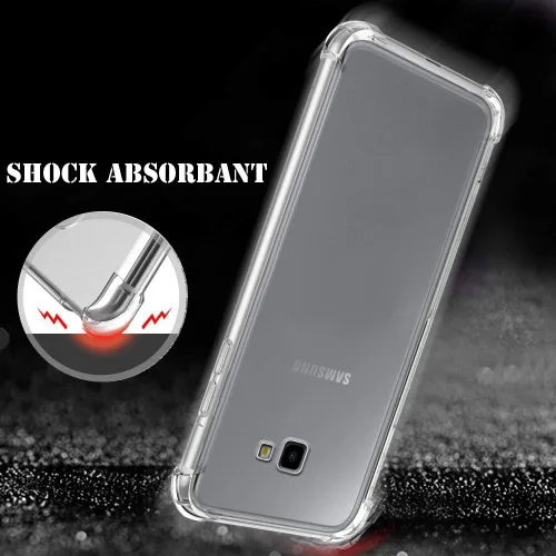 Vista 7 de Zeking Funda para Samsung Galaxy J4 Plus, Galaxy J4 Core Funda transparente de silicona TPU flexible con cuatro esquinas parachoques funda