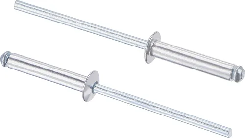 Vista 12 de uxcell Remaches ciegos, remaches de aluminio para tirar, 60 piezas tono plateado