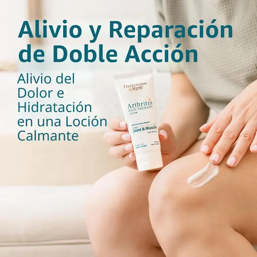 Vista 4 de Loción terapéutica para aliviar el dolor de la artritis de incienso y mirra, crema tópica para aliviar el dolor y reparación hidratante de la piel