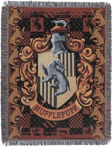 Vista 14 de Northwest Manta Tapiz Tejida de Harry Potter, Decoración del Hogar de Diseñador, Moderno, Regalo Único, 48" x 60", Escudo de Gryffindor Escudo