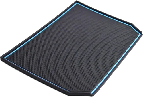 Vista 5 de Alfombrillas de silicona para Subaru Crosstrek Accesorios 2012-2017 Forester 2014-2018 XV Impreza 2012-2016 Interior Dash Pad Liner Azul recortado