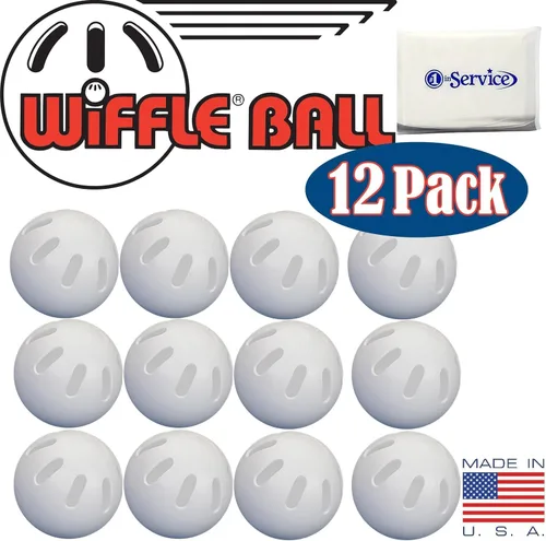 Vista 2 de WIFFLE Pelotas de béisbol tamaño oficial 12