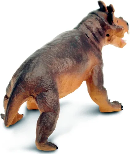 Vista 4 de Safari Ltd. Estemmenosuchus Figura detallada de modelo de 4.5 pulgadas, juguete educativo para niños, niñas y niños a partir de 3 años