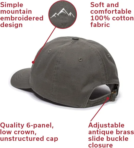 Vista 47 de Outdoor Cap Sombrero de papá de montaña - Gorra de algodón suave sin estructura