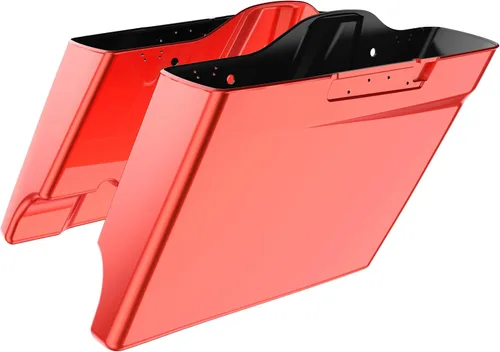 Vista 67 de Alforjas extendidas para Harley Touring Street Glide, Electra Glide, Road Glide 2014-2023 (whisky ámbar)