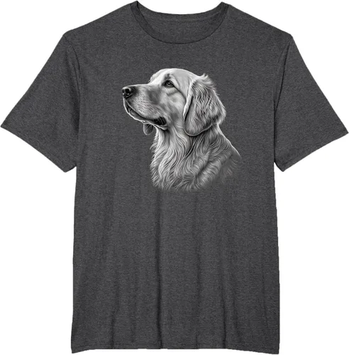 Vista 16 de Camiseta divertida Golden Retriever, Negro