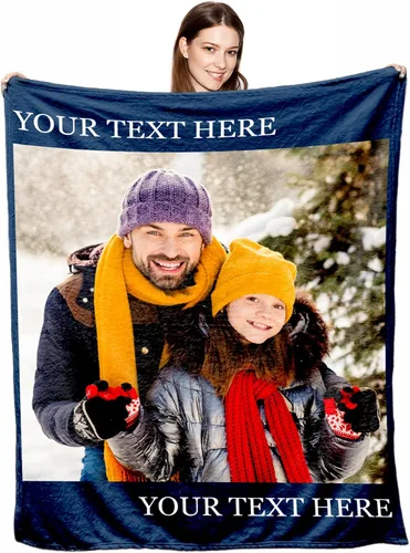 Vista 27 de MyPupSocks Manta de fotos personalizada para la familia, manta personalizada con 10 fotos y texto para mejores amigos, personaliza tus propias fotos