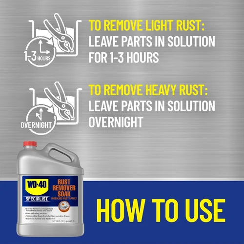 Vista 3 de WD-40 Specialist Removedor de Óxido en Remojo, Un Galón productos químicos de tratamiento de óxido automotriz