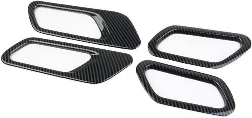 Vista 3 de Cubierta interior de fibra de carbono para manija de puerta para Nissan Pathfinder 2022-2026