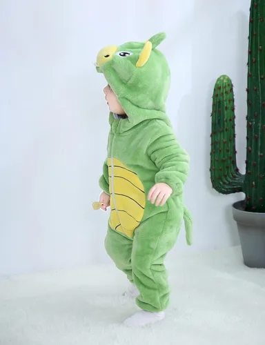 Vista 7 de BJWEO - Lindo disfraz para bebé, niñas y niños pequeños y recién nacidos, disfraz de Navidad, Halloween, enterizo de invierno, piyamas de cosplay