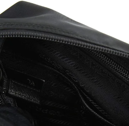 Vista 8 de Prada Bolso bandolera unisex de nailon Tessuto negro medio Negro