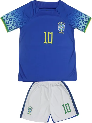 Vista 2 de SEEMBELL Brasil Vintage Legend 10 9 - Juego de calcetines de fútbol para niños, tallas juveniles