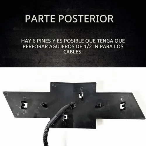 Vista 4 de Diseño de calcomanía de carbono con emblema de rejilla Chevy Silverado 1500 2014-15,1500