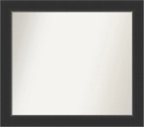 Vista 370 de Amanti Art Espejo personalizado, espejo de baño negro Astor, espejo de pared o espejo de tocador de baño sobre el fregadero (25 x 25 pulgadas)