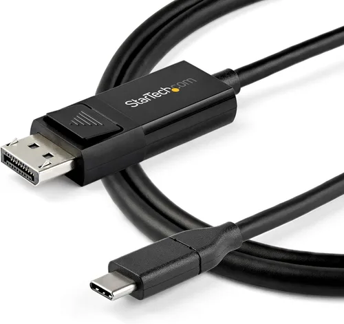Vista 2 de StarTech. com Cable USB C a DisplayPort 1.4 de 3 pies (3.3 ft), 8K 60Hz, Cable adaptador de video bidireccional DP USB-C para Windows, Apple M1 M2