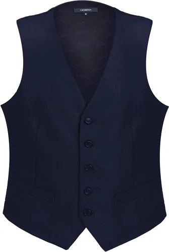 Vista 14 de Gioberti - Chaleco formal para hombre, adecuado para vestir formal de negocios o casual Carbón