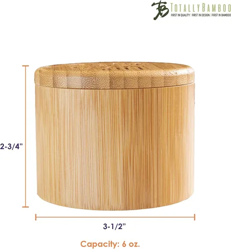 Vista 6 de Totally Bamboo 20-2083 - Salero (redondo, 3.5 pulgadas)