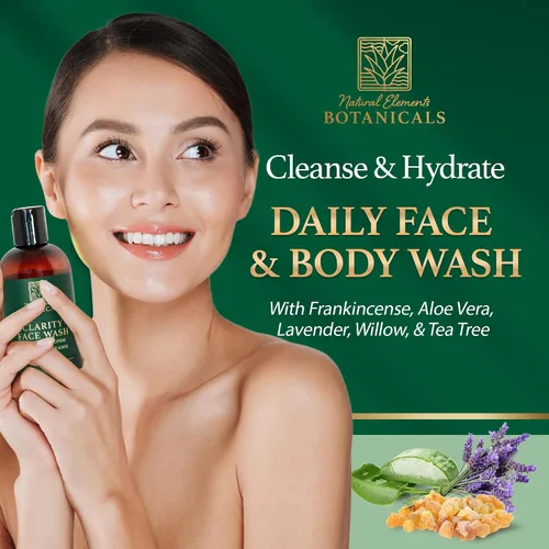 Vista 2 de Jabón facial y corporal con incienso, aloe vera y ácido salicílico Calmante, calmante, antienvejecimiento, limpiador facial diario Cuidado