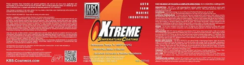 Vista 2 de KBS Coatings 65203 Revestimiento de Aluminio de Temperatura Extrema - 8 fl. oz. Alumino