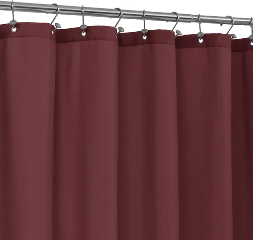 Vista 11 de ALYVIA SPRING Forro de Cortina de Ducha de Tela Extra Largo Impermeable - 72" x 96", Suave y Ligero Cortina de Ducha X-Larga con 3 Imanes, Lavable a