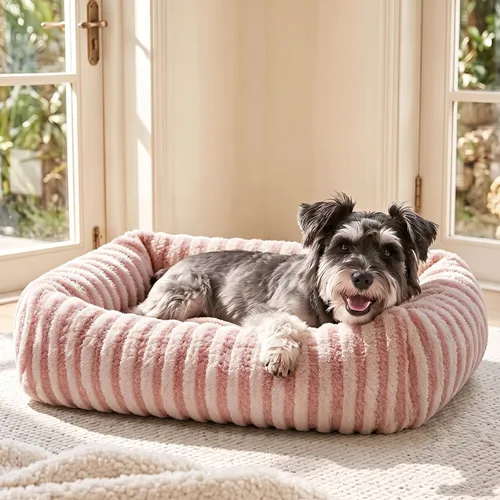 Vista 12 de MIXJOY Cama para Perros de Tamaño Mediano y Pequeño, Cama Lavable para Perros Medianos con Funda Extraíble, Cama Rectangular para Perros de Felpa