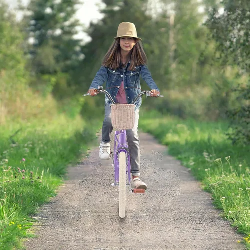 Vista 8 de 20 Inch Girls Bike Ages 8-12, 20 Inch Bike with Basket and Kickstand, Single Speed Girls Bikes Kids Bicycle with Front and Rear Brakes, Children