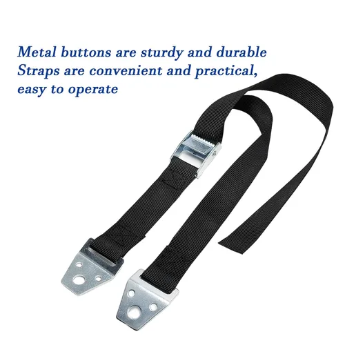 Vista 4 de Paquete de 2 correas de seguridad para TV, HhdvdyWgd TV anti rollo y rebobinado para protección de bebés, pantallas planas seguras, tocador, Negro