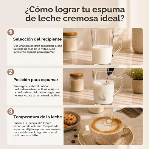 Vista 8 de Espumador de leche recargable Batería de mano 2000mAh